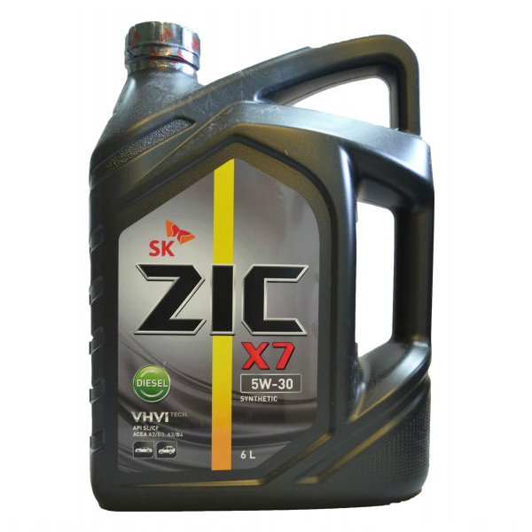 Моторное масло Zic X7 Diesel 5w30 синтетическое (6 л)